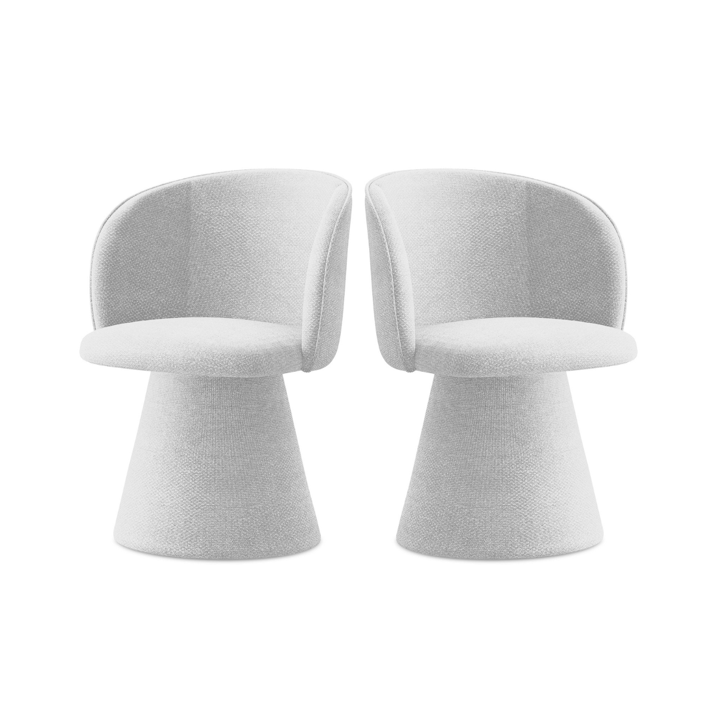 Stoel MAIA zilveren boucle