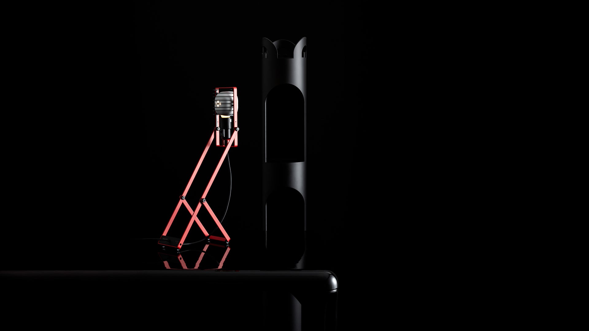 Verstelbare bureaulamp SINTESI blauw