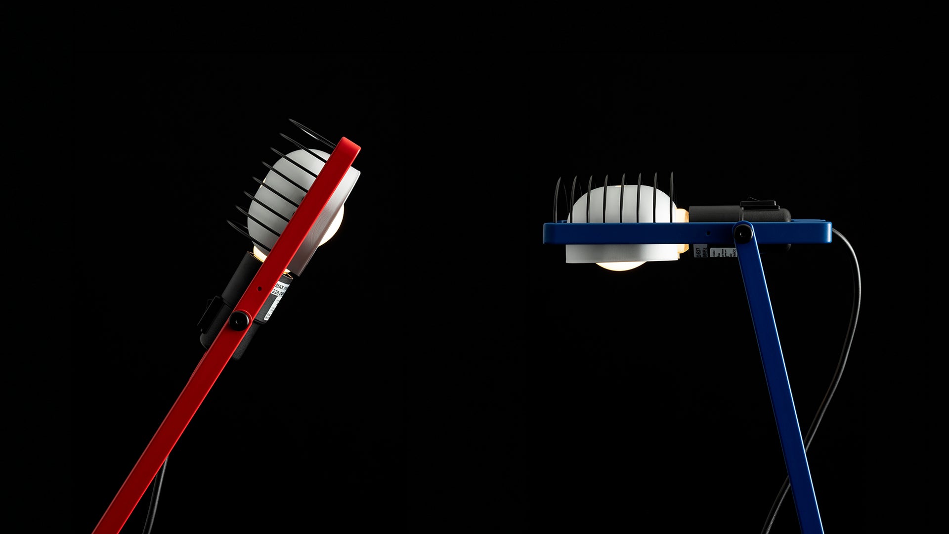 Verstelbare bureaulamp SINTESI blauw