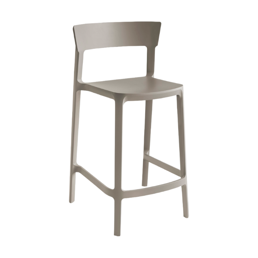 SKIN taupe bar stool