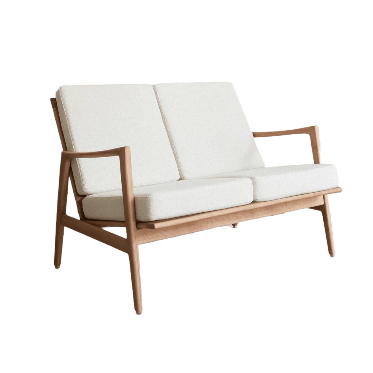 Sofa 2-osobowa STEFAN biały w tkaninie Boucle Snow 366 concept    Eye on Design