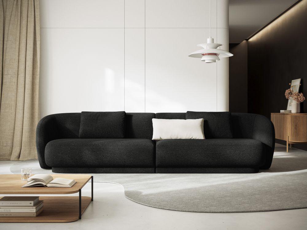 Sofa 4-osobowa aksamitna CAMDEN jasnobeżowy Cosmopolitan Design    Eye on Design