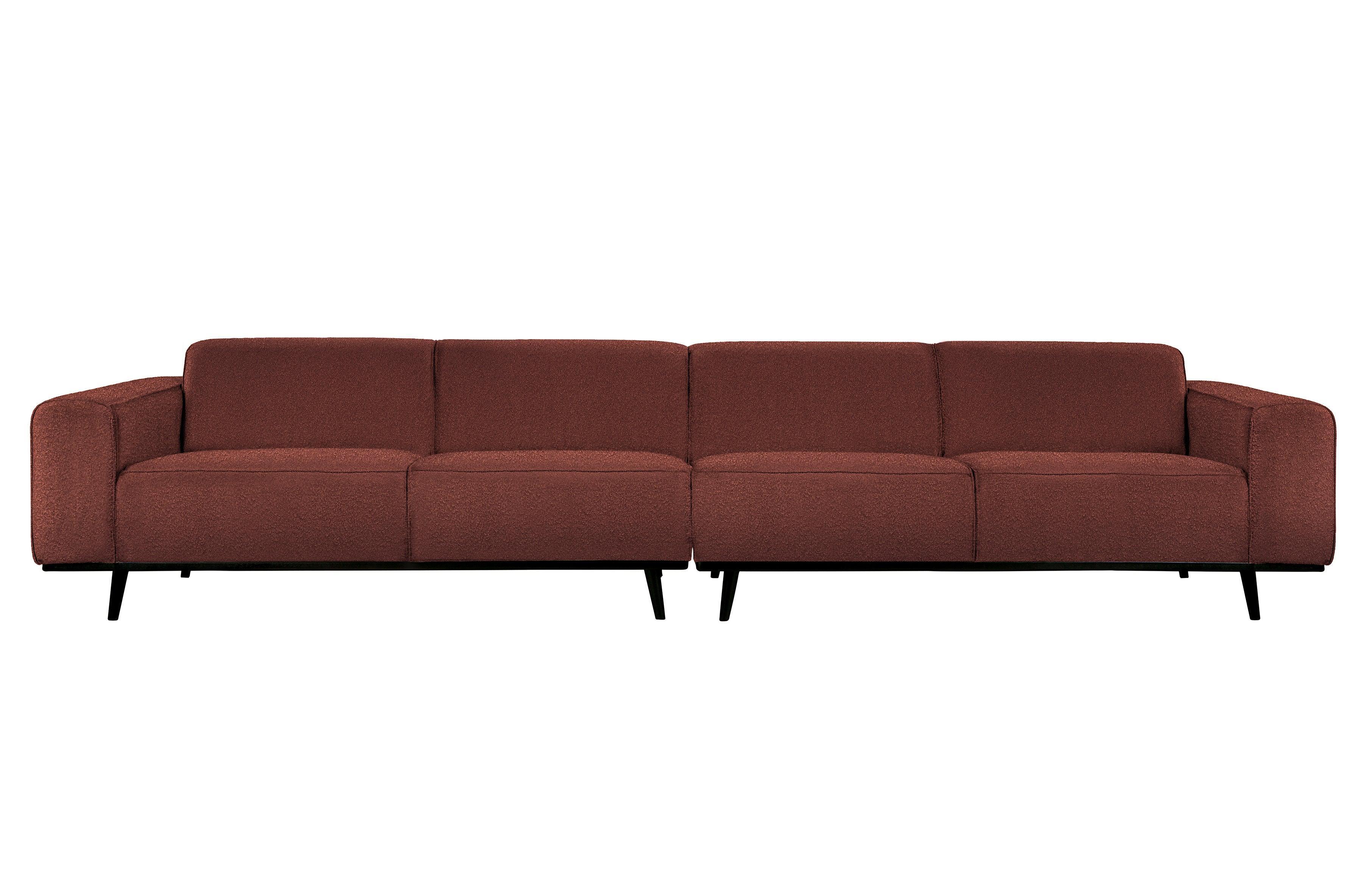 Sofa 4-osobowa STATEMENT boucle kasztanowy – aksamit