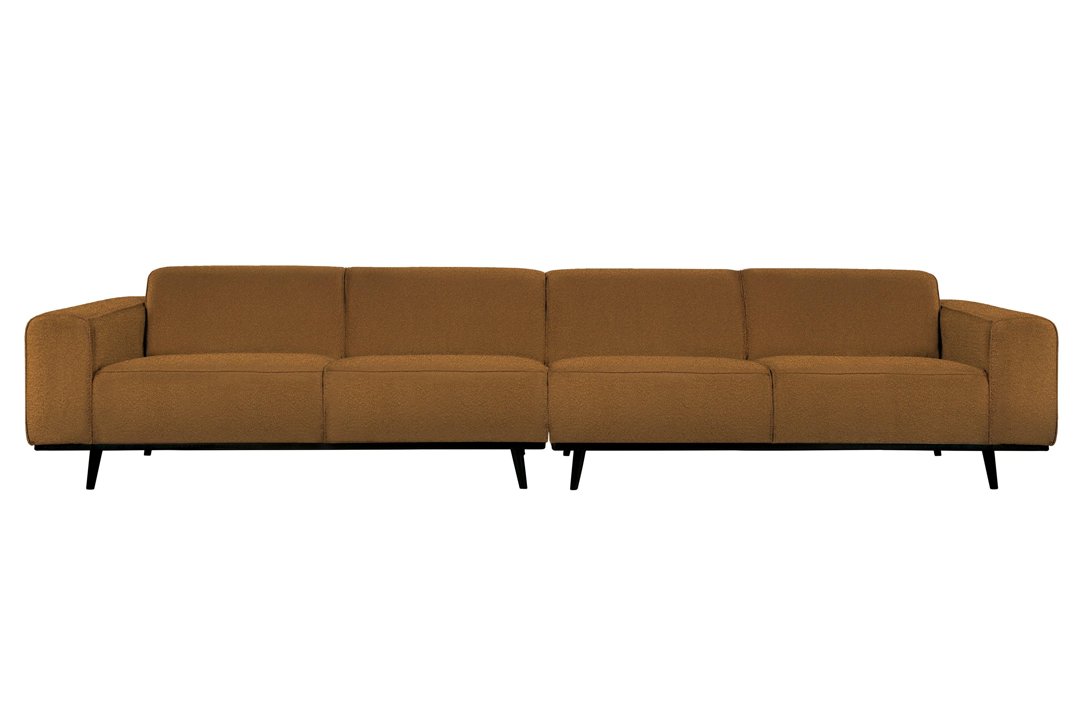 Sofa 4-osobowa STATEMENT boucle miodowy – aksamit