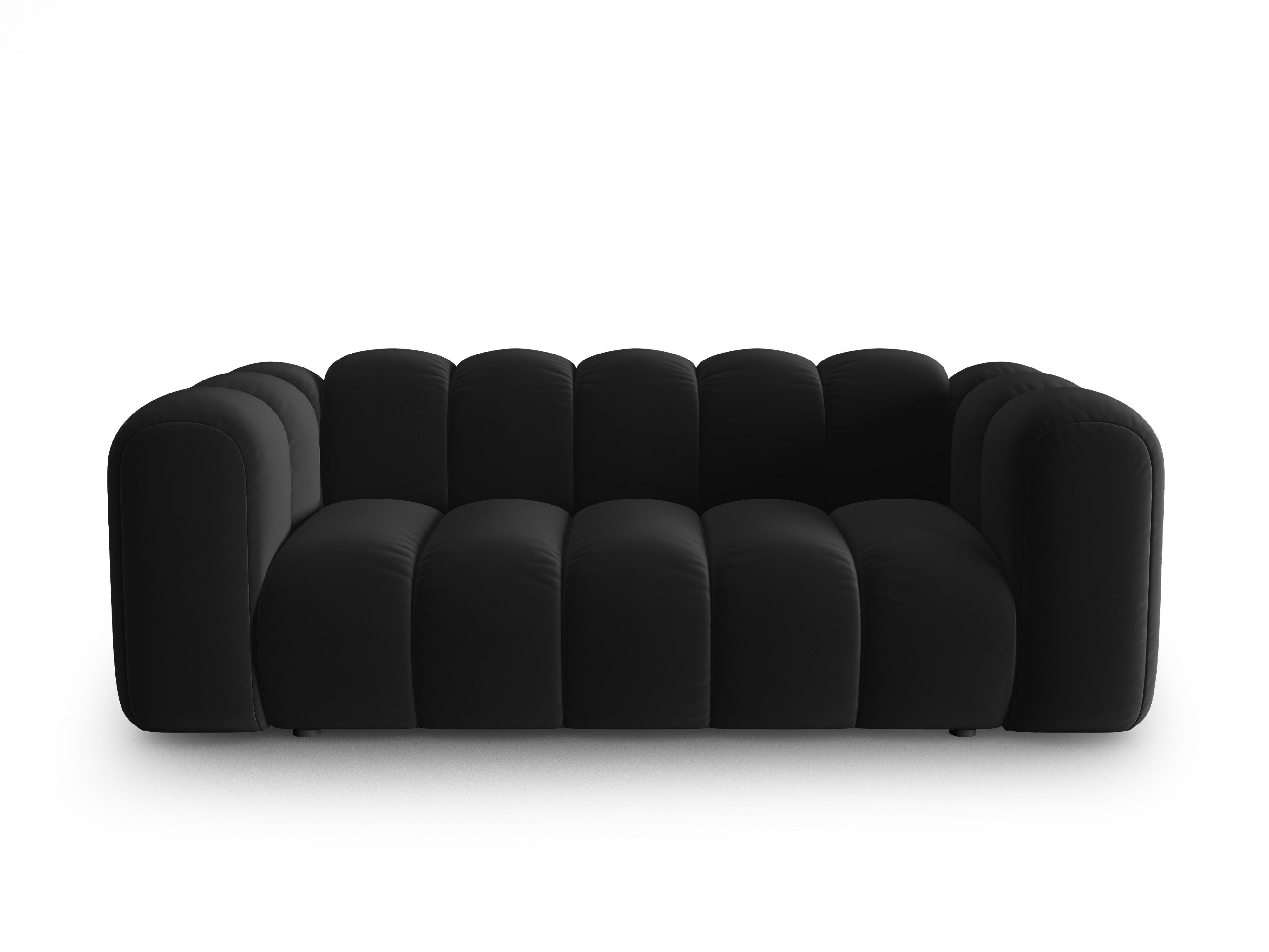 Sofa aksamitna 2-osobowa SKYLER czarny Interieurs 86    Eye on Design