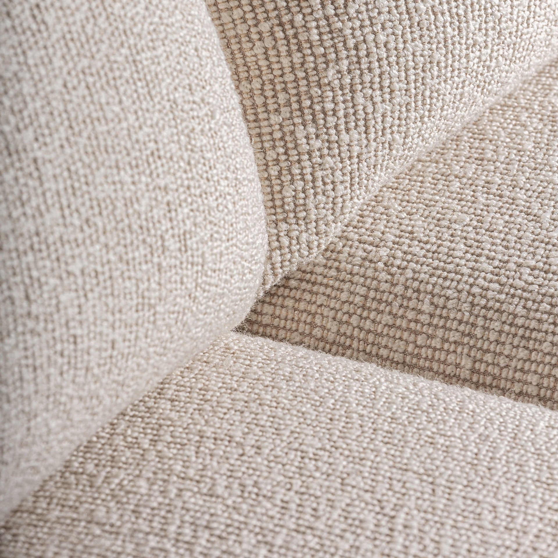 Sofa NARA beige mit Eichenbasis
