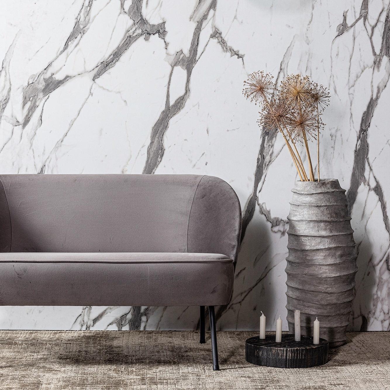 Schwarze Vogue Lederbank