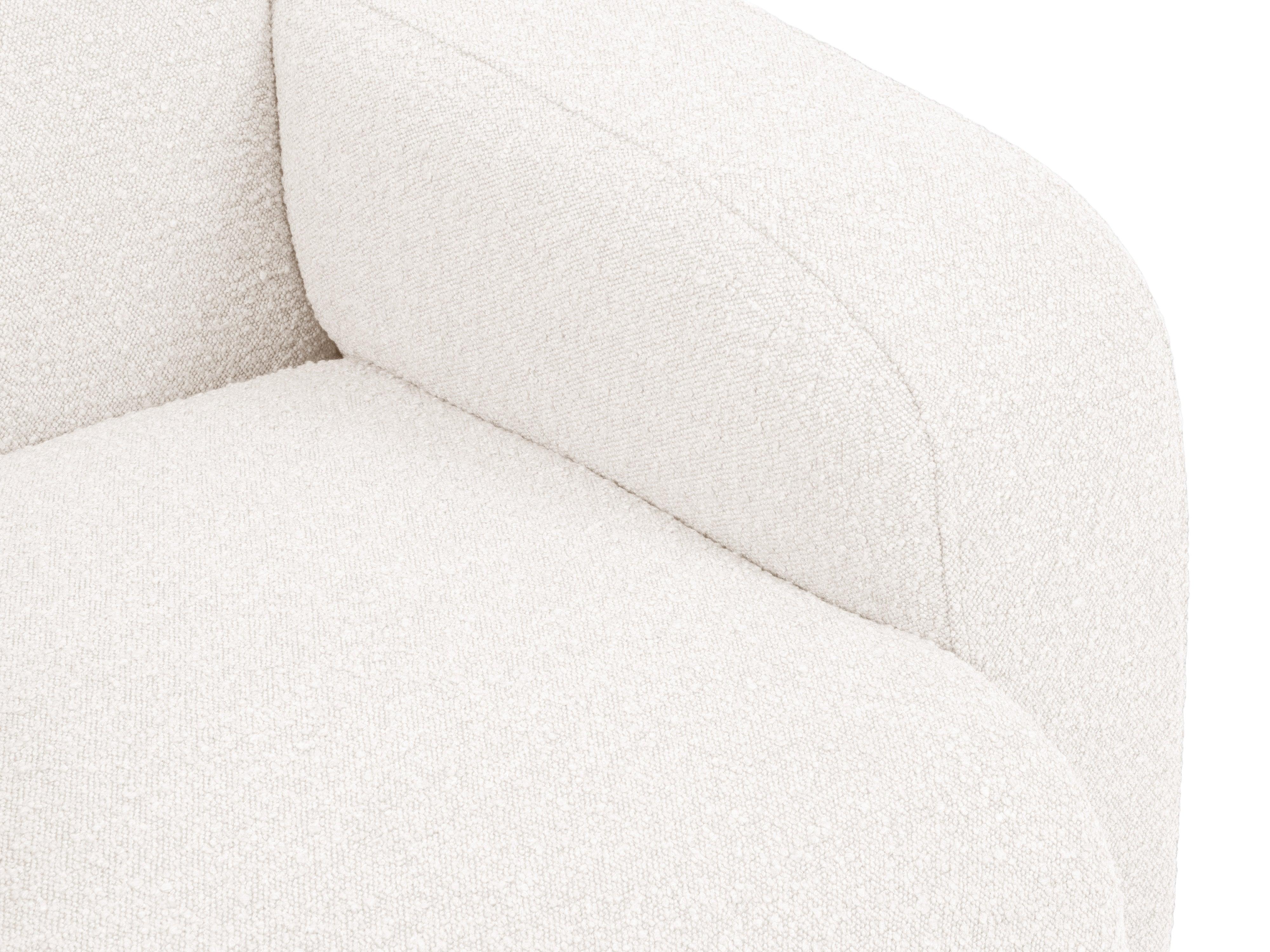 Sofa w tkaninie boucle 2-osobowa LOLA biały – styl nowoczesny