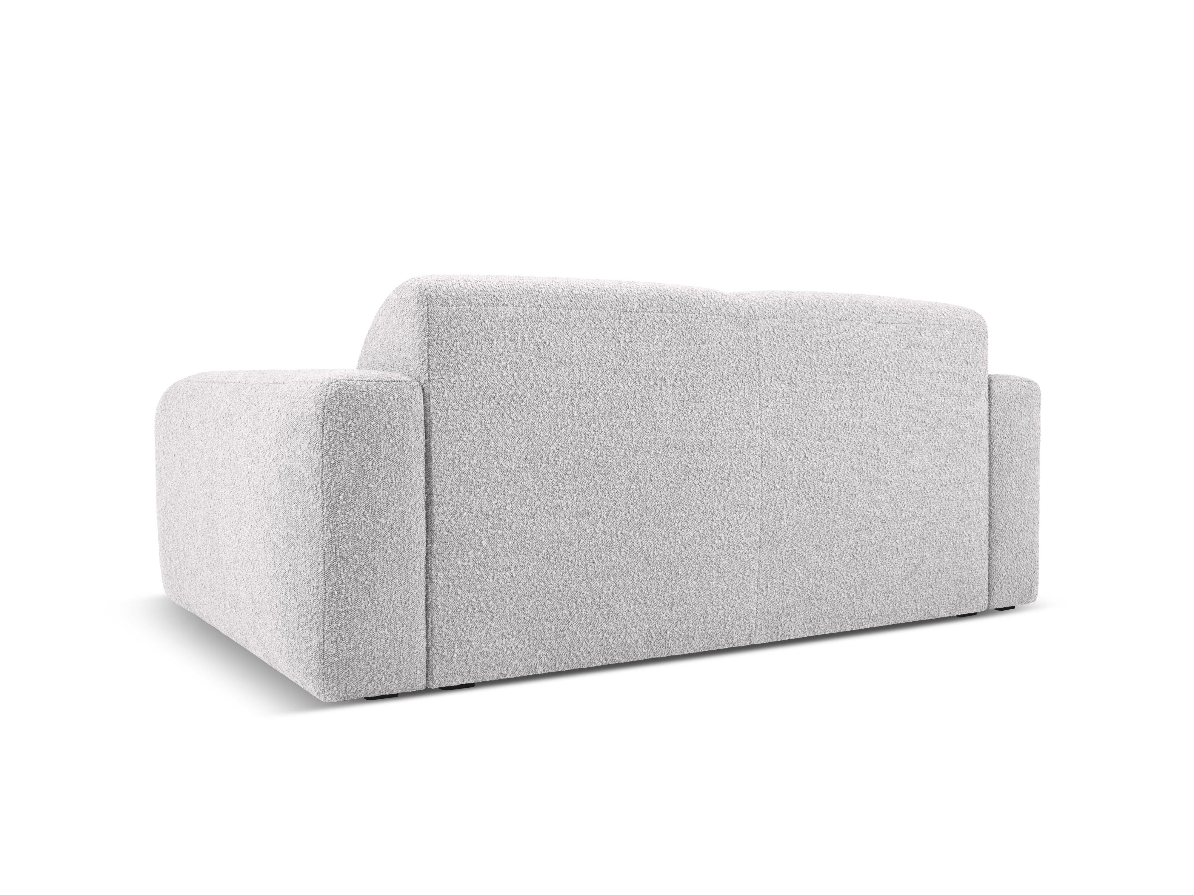 Kanapa w tkaninie boucle 2-osobowa LOLA jasnoszary – Windsor & Co