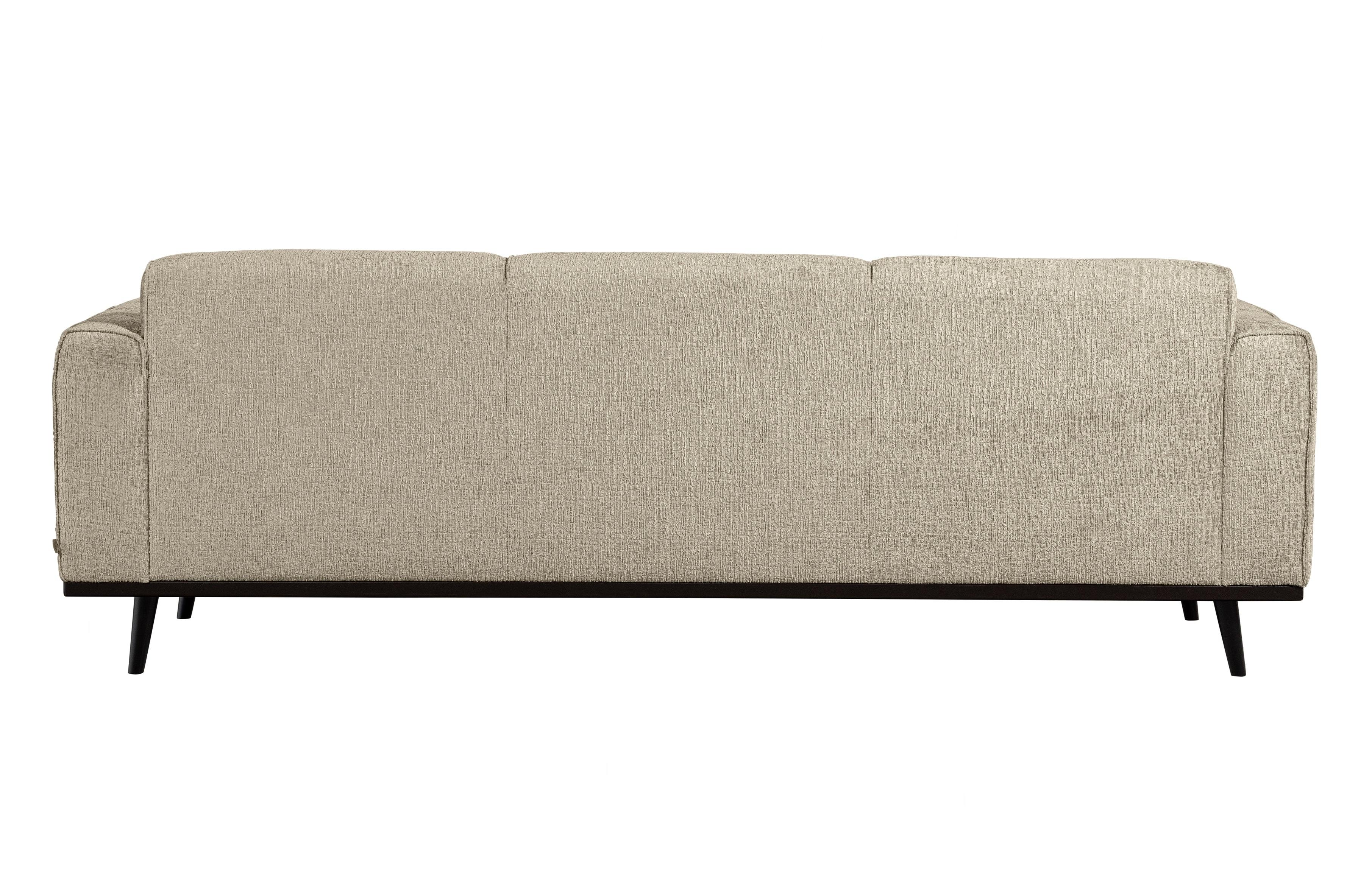 Sofa welurowa 3-osobowa STATEMENT STRUCTURE beżowy Be Pure    Eye on Design