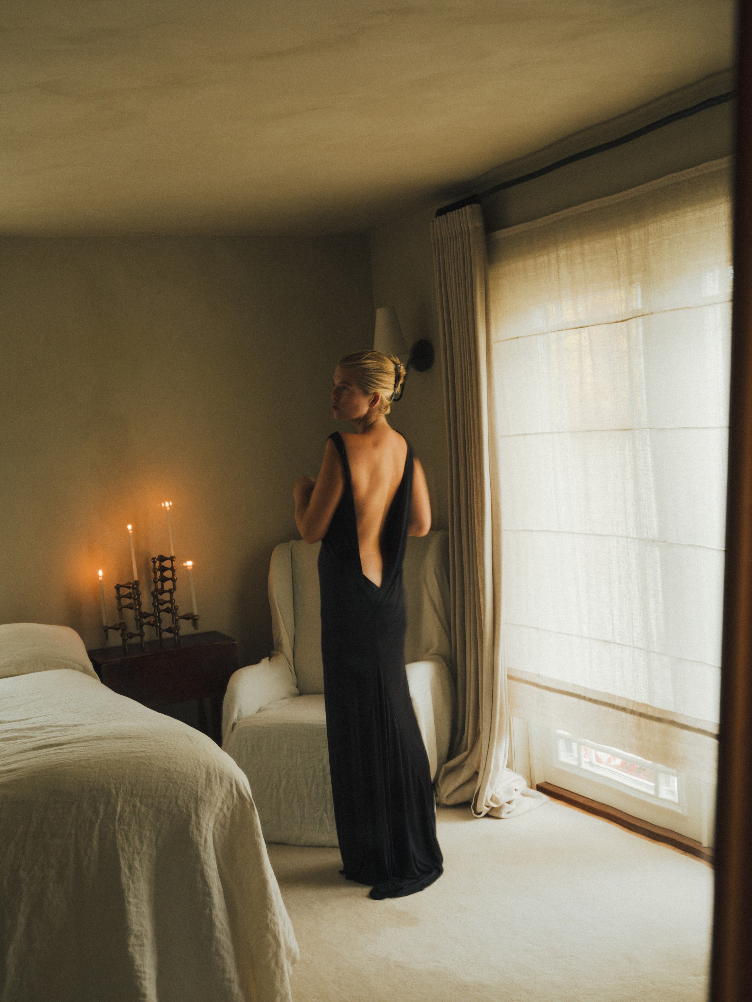 STOFF NAGEL Brushed Brass Candle Holder Set