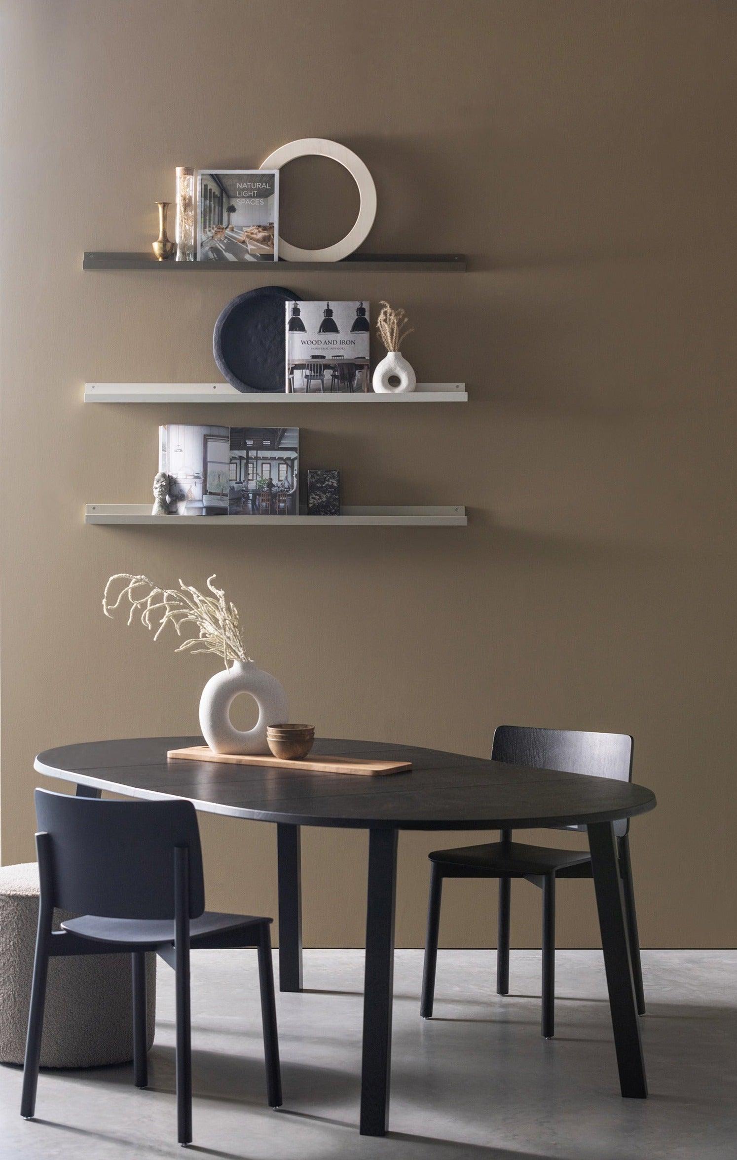 Stół okrągły rozkładany LANGE czarny dąb Woood Exclusive    Eye on Design