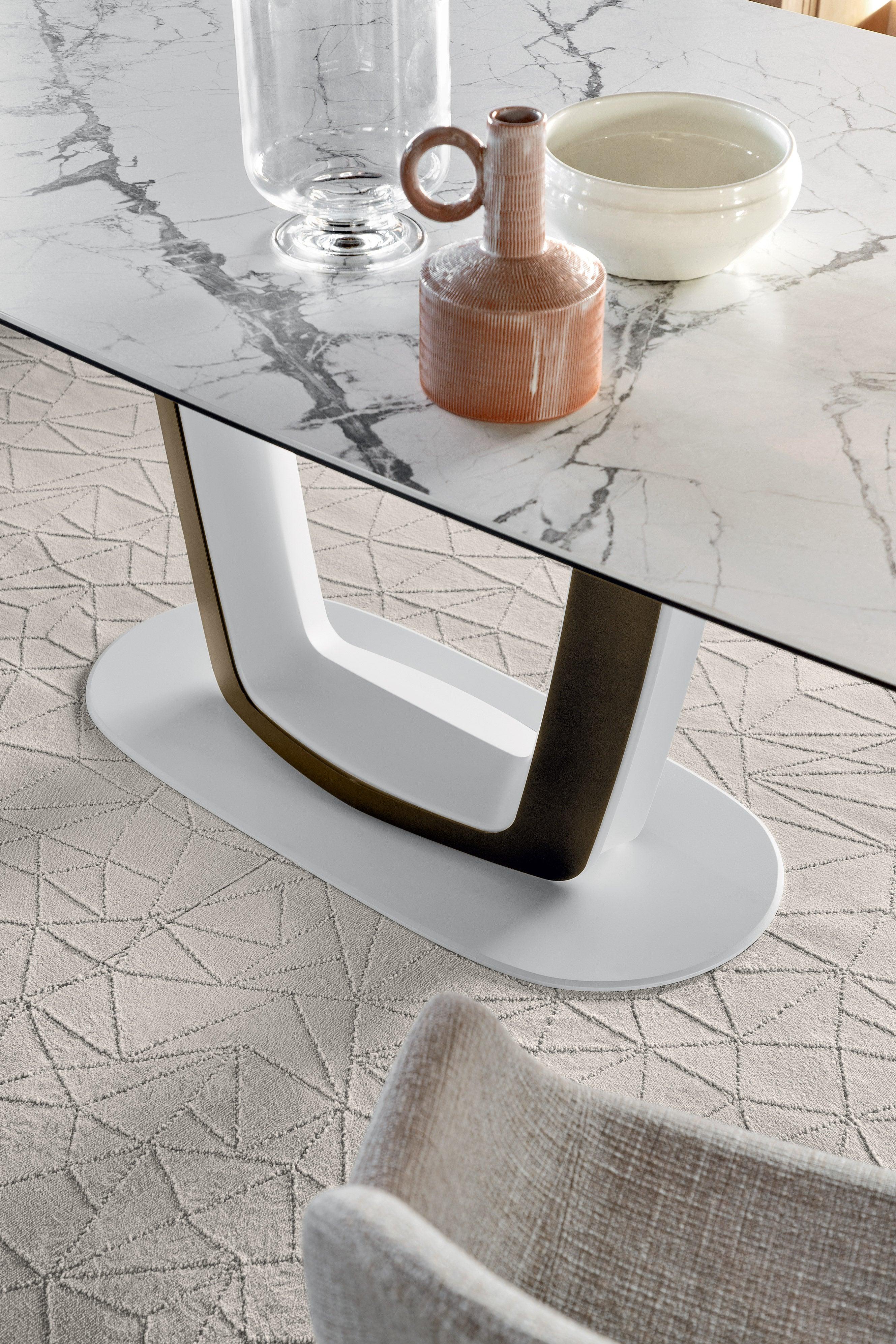 Stół ORBITAL biały marmur do jadalni – Calligaris