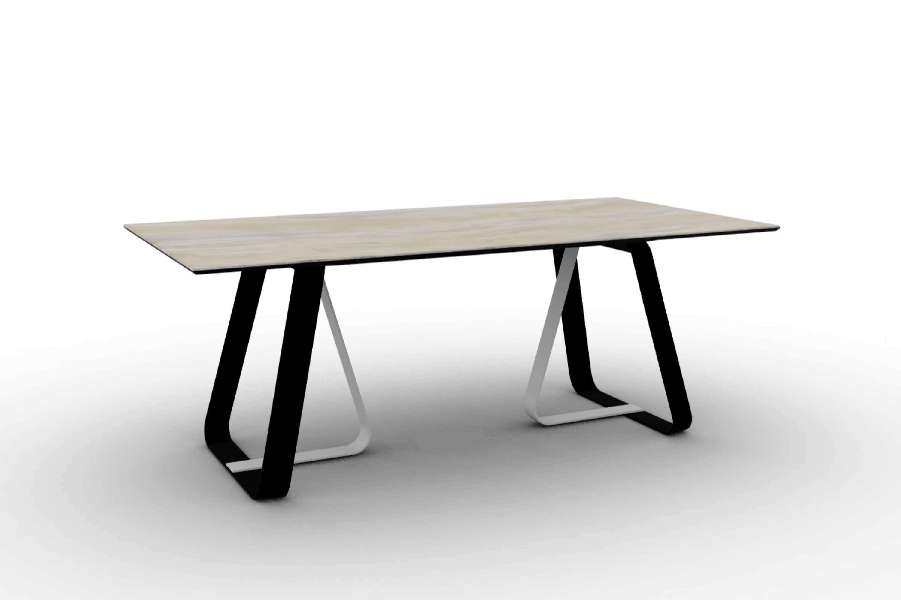 Stół prostokątny SUNSHINE piaskowy marmur do jadalni – Calligaris