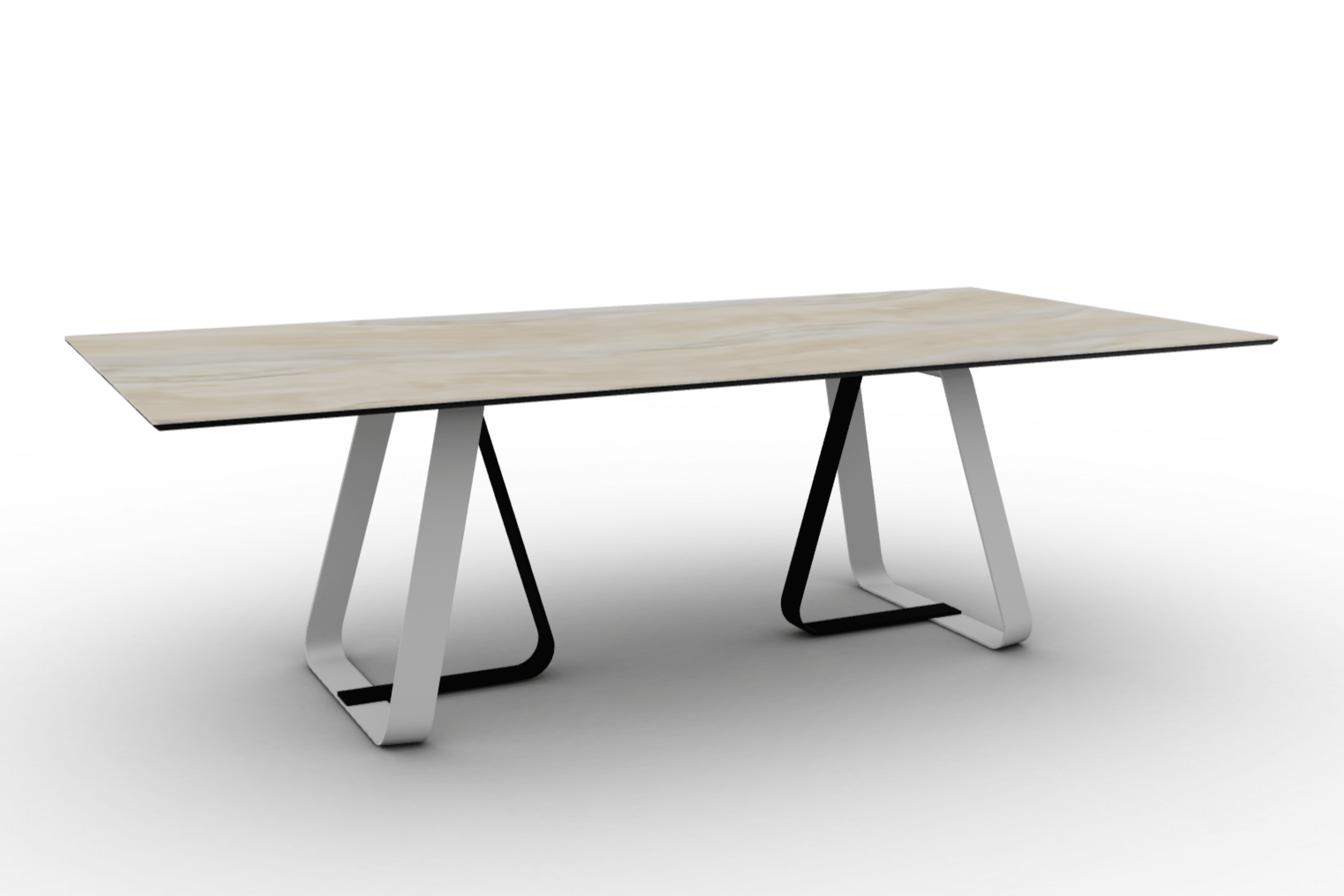 Stół prostokątny SUNSHINE piaskowy marmur – Calligaris