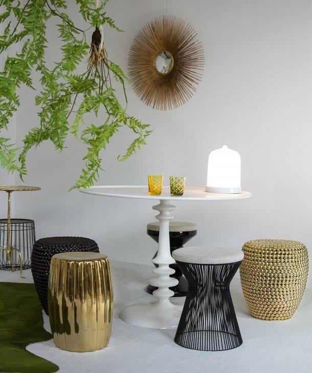 Stołek DOT antyczna miedź Pols Potten    Eye on Design