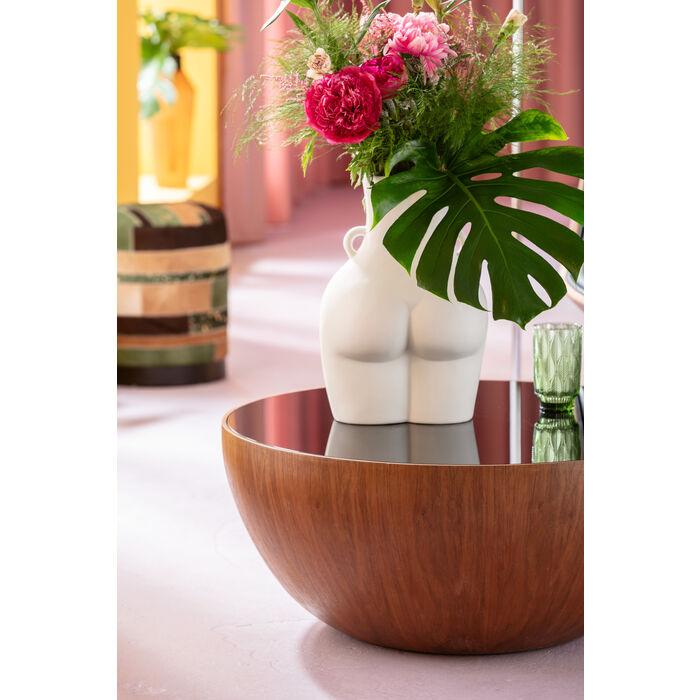Stolik kawowy TEAR DROP orzechowy do salonu – Kare Design