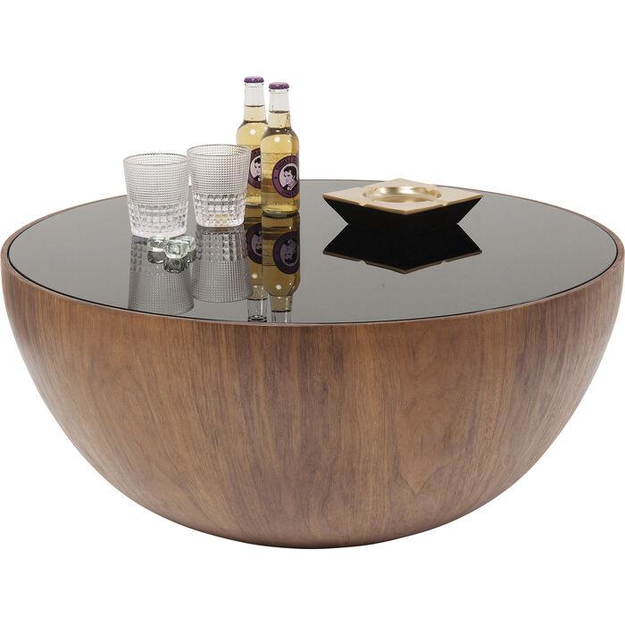 Stolik kawowy TEAR DROP orzechowy – drewno orzechowe, Kare Design