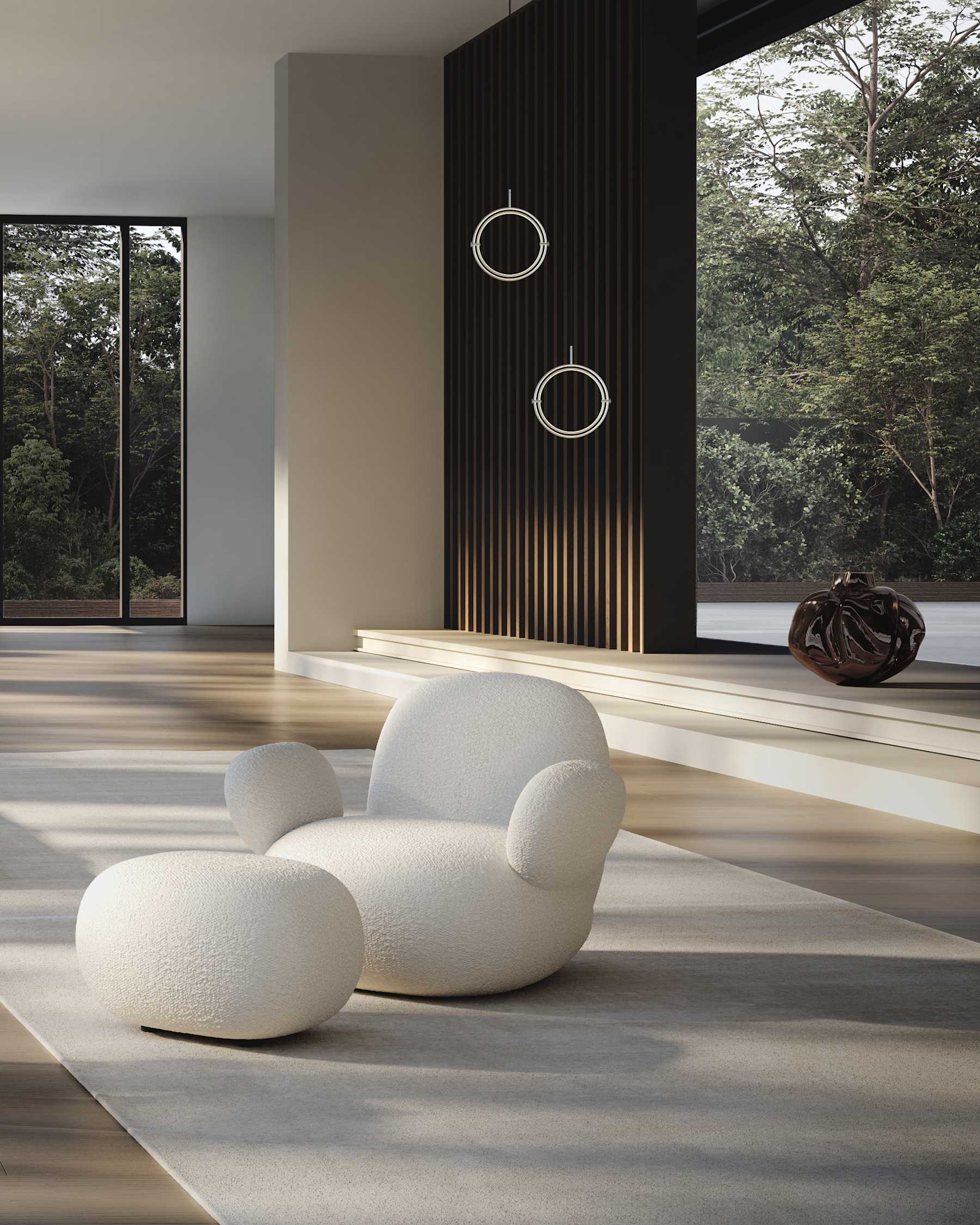 Lampa wisząca MARU srebrny – styl minimalistyczny