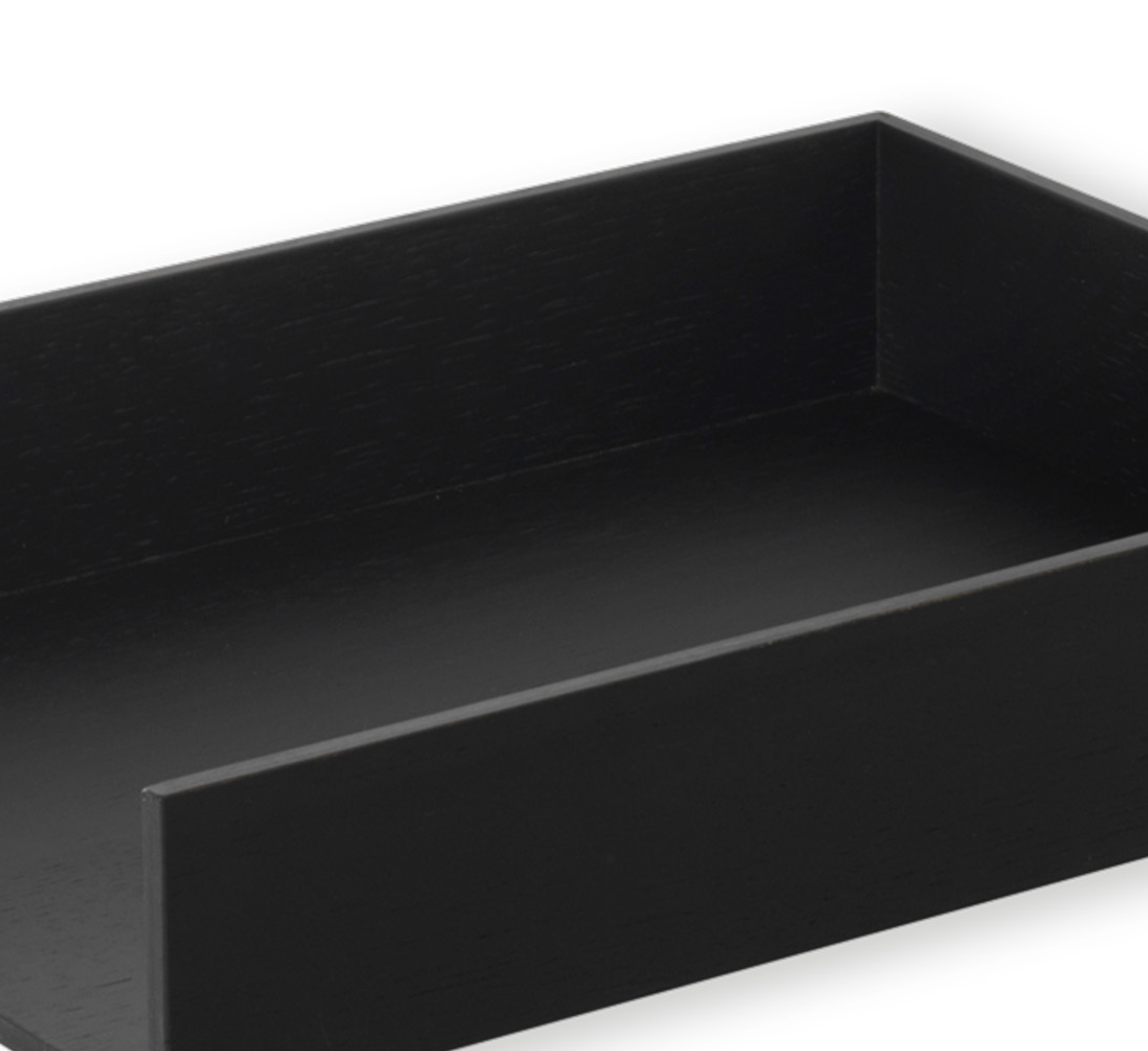 Black Ash Veneer Letter Tray