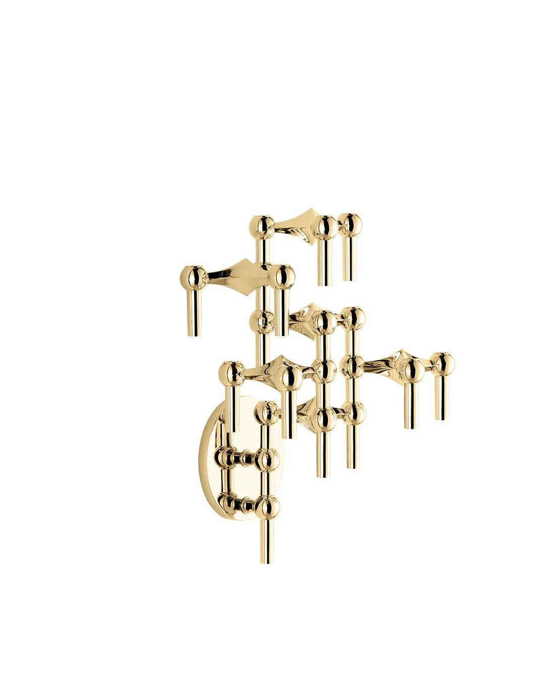 Świecznik ścienny STOFF NAGEL mosiężny Stoff Nagel    Eye on Design