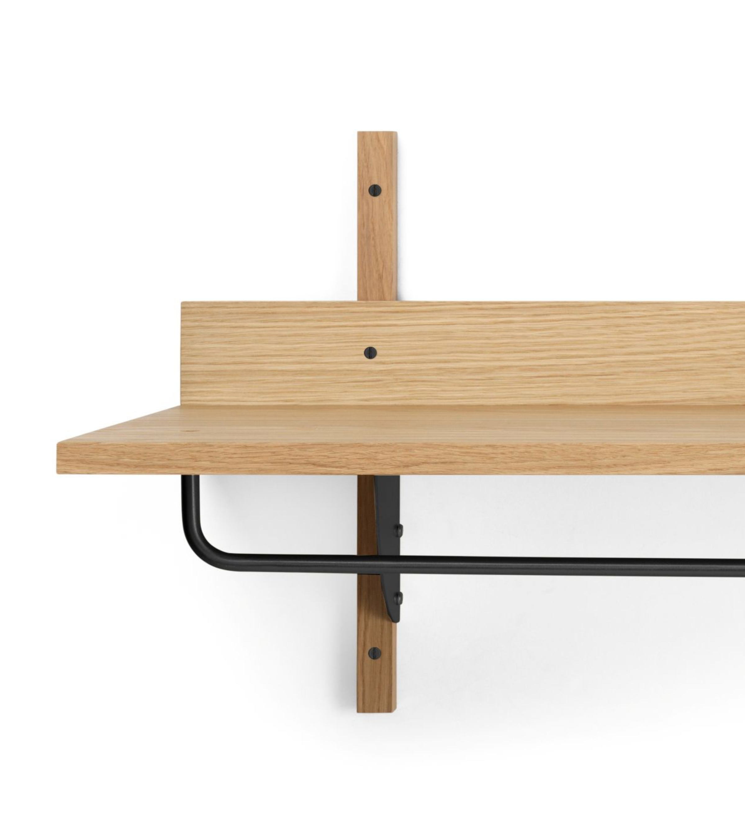 Regal mit Reling SECTOR RACK SHELF Eichenfurnier