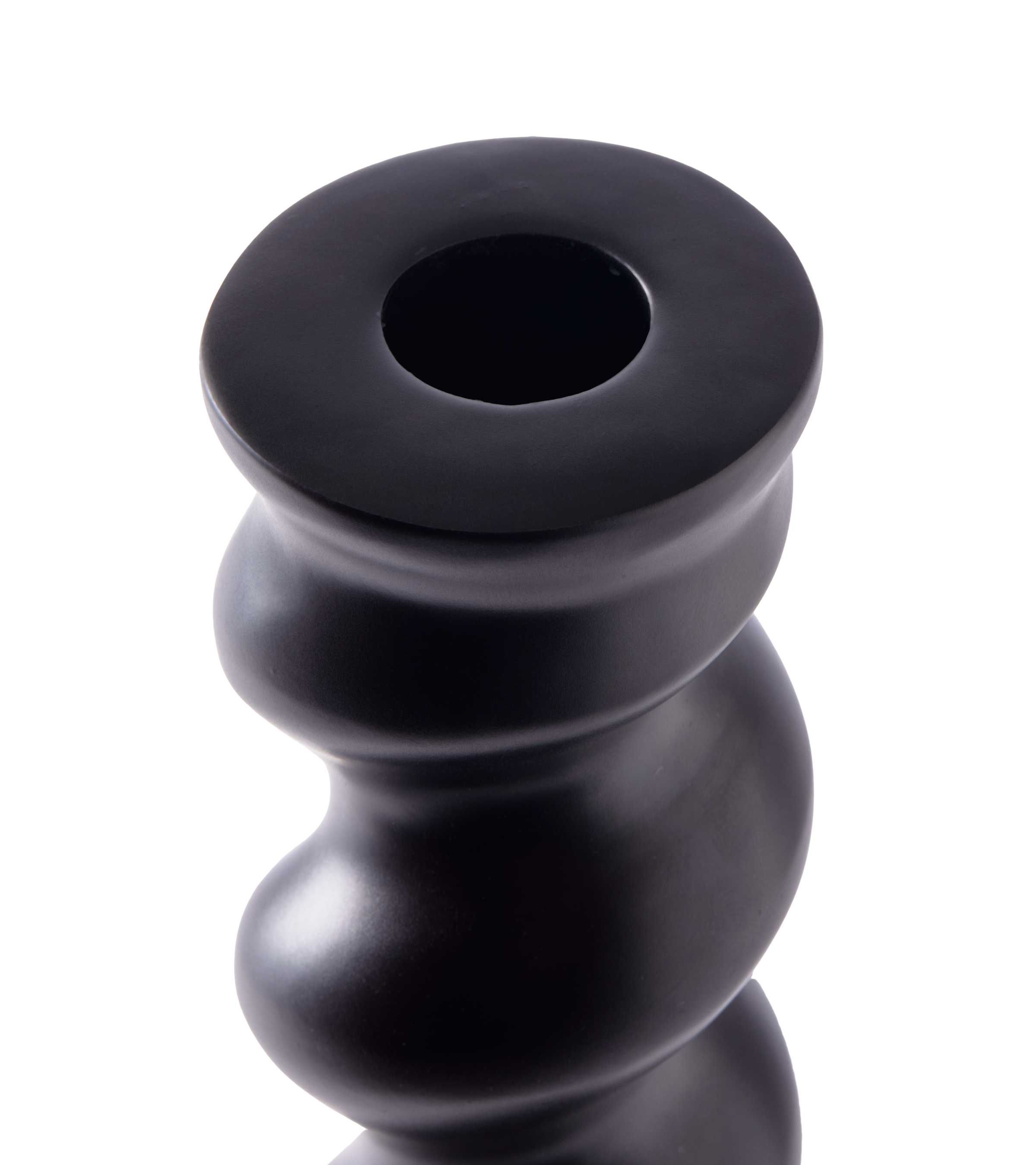 TWISTER Kerzenständer schwarz