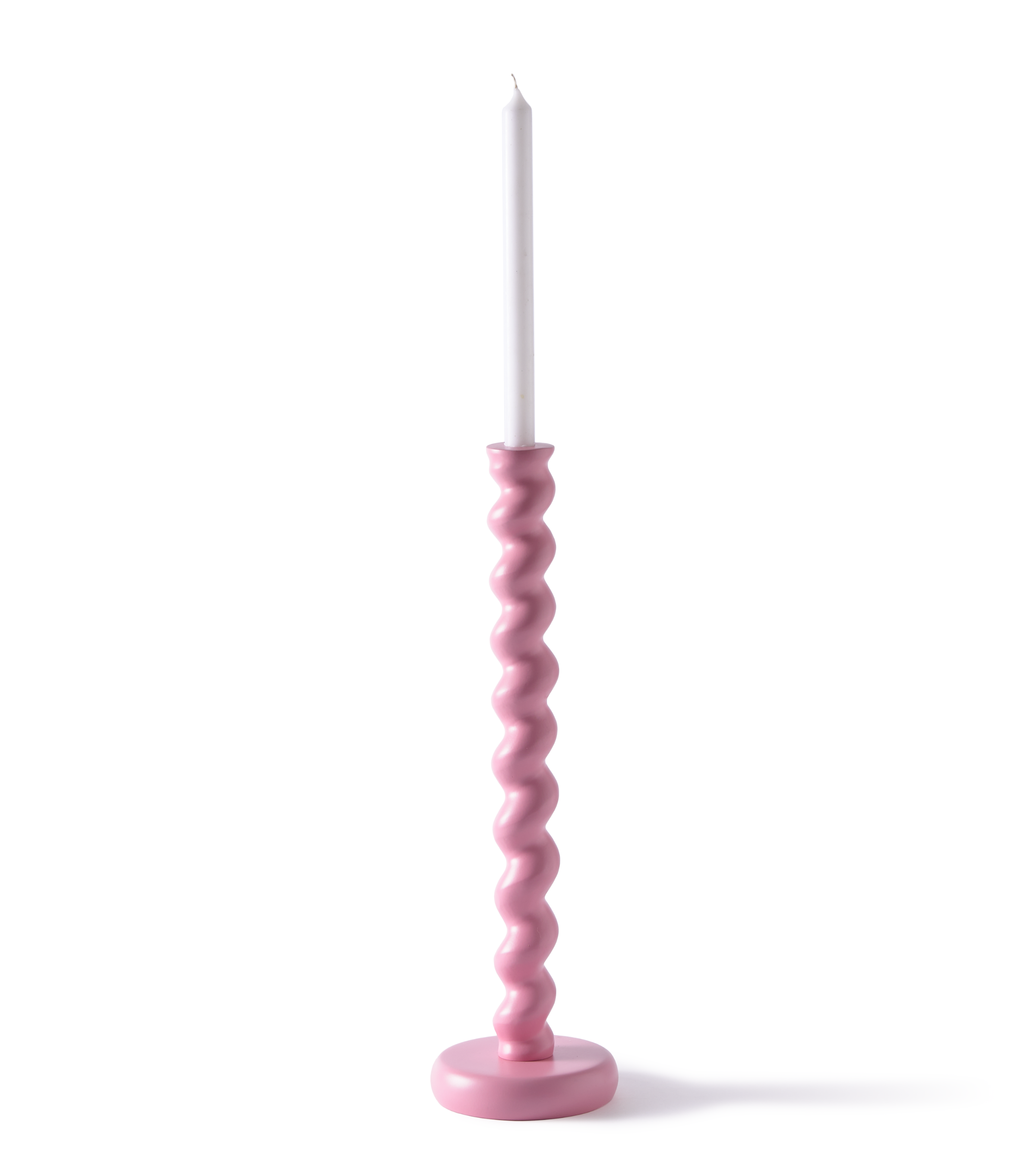 TWISTER Kerzenständer rosa