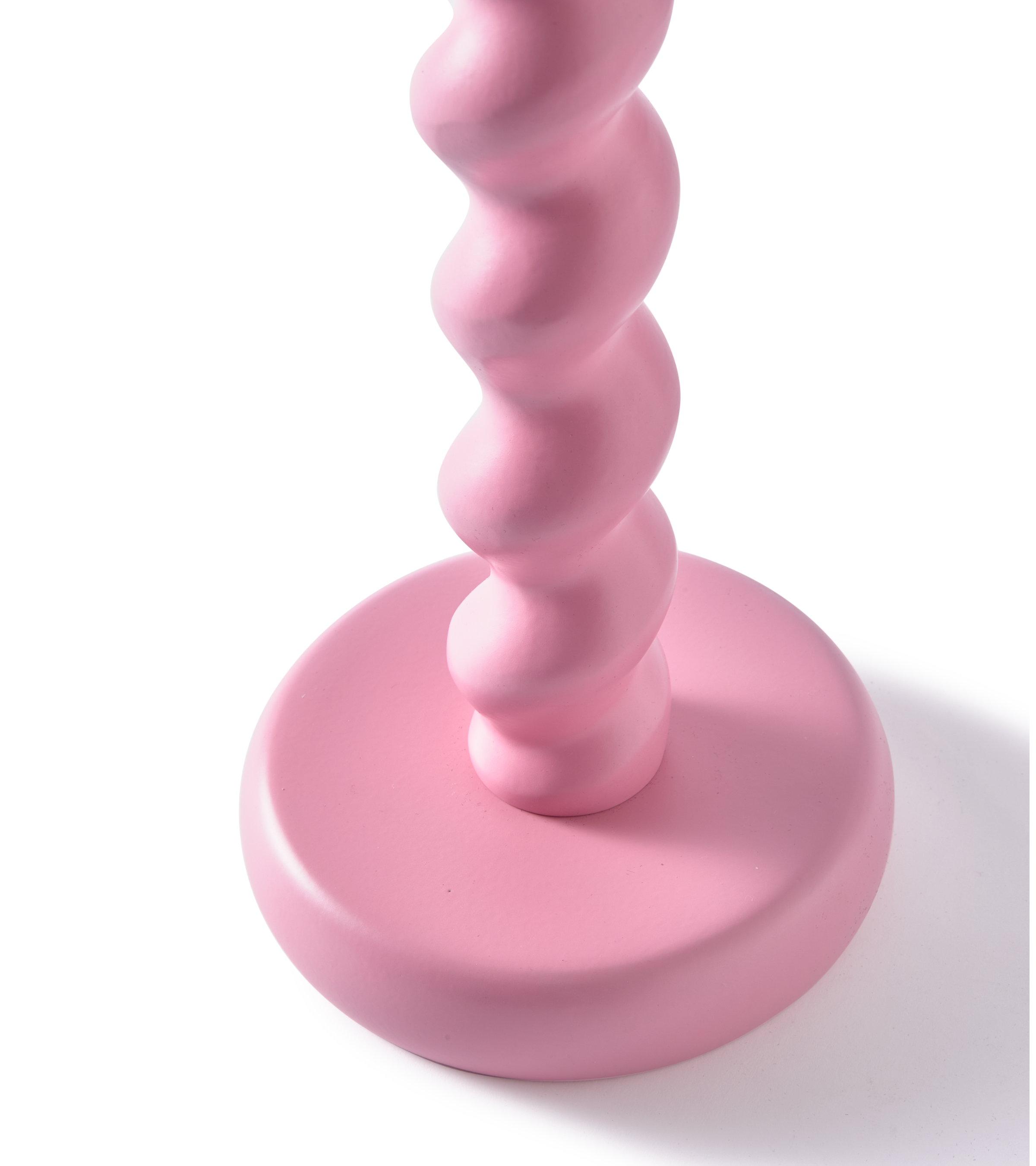 TWISTER Kerzenständer rosa