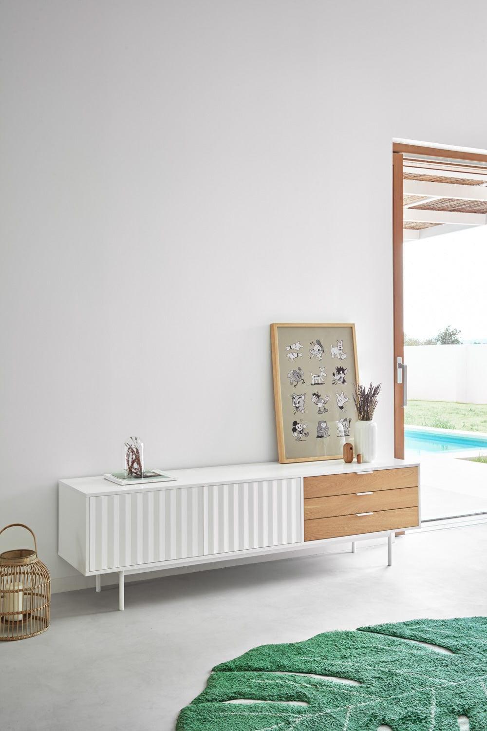 Szafka RTV SIERRA 2D szary Teulat    Eye on Design