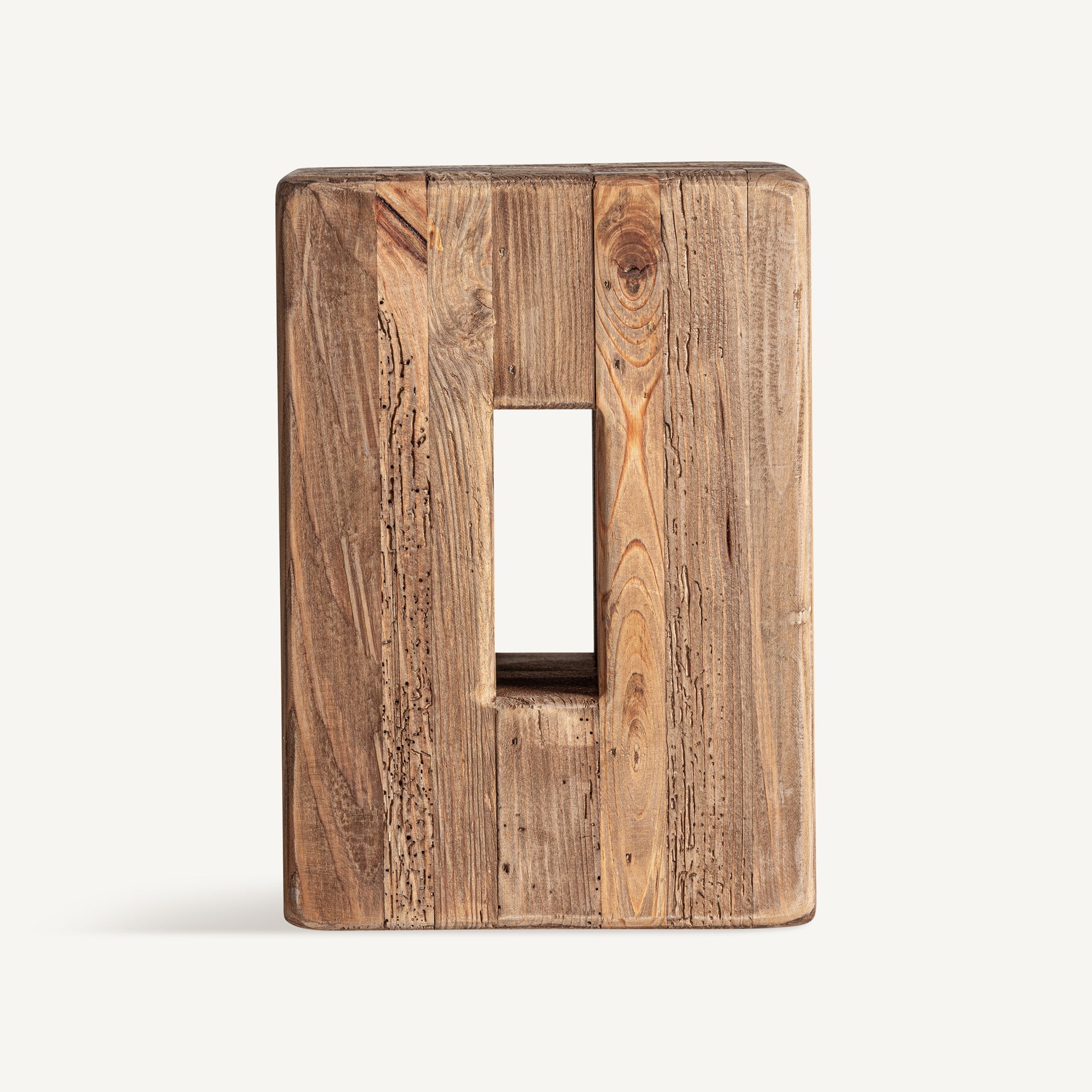 CELIS Side Table Recycled Pine Wood