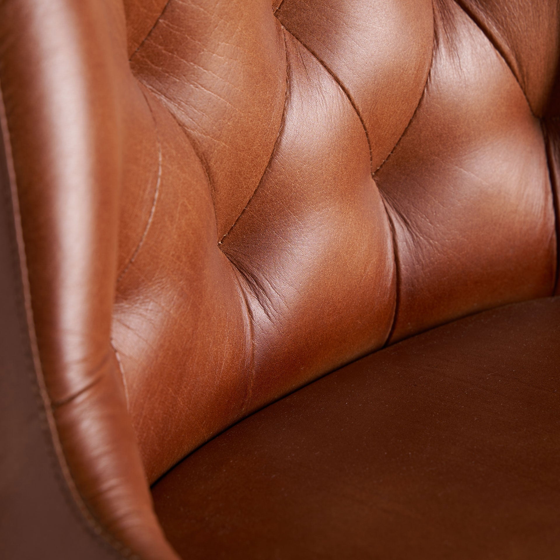 Barhocker DEXTER braunes Leder mit schwarzem Gestell