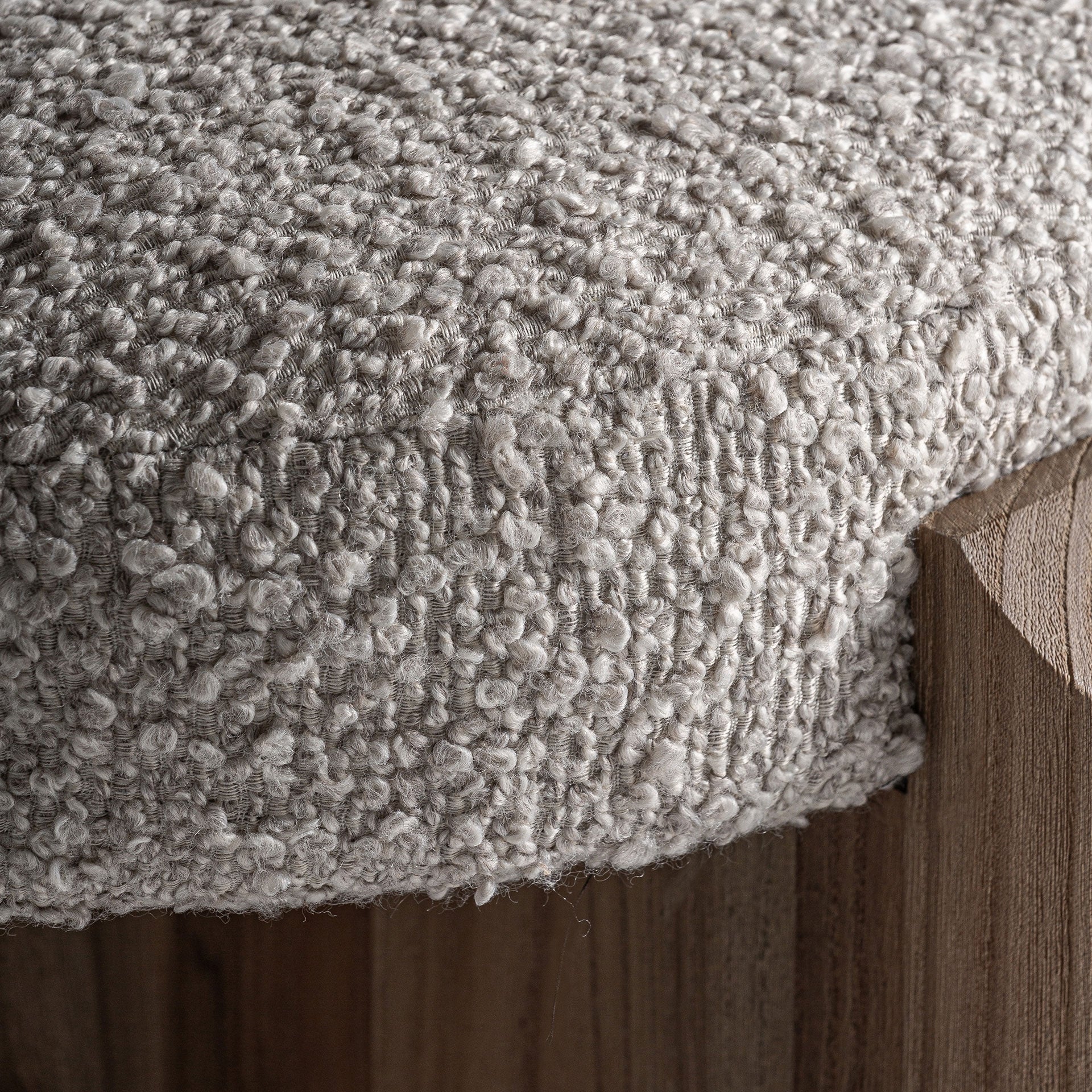 JACQUARD kruk van els met een beige zitting