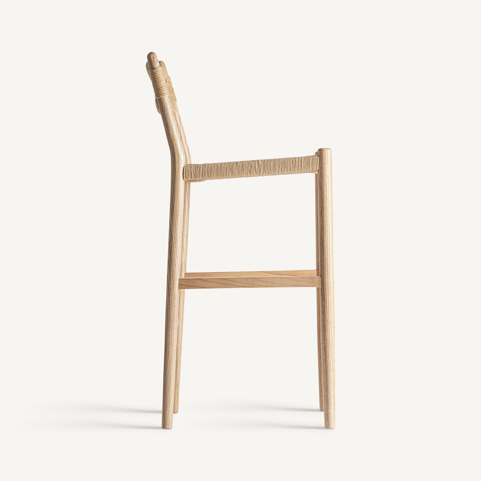 JALEHA Bar Stool in Elm Wood