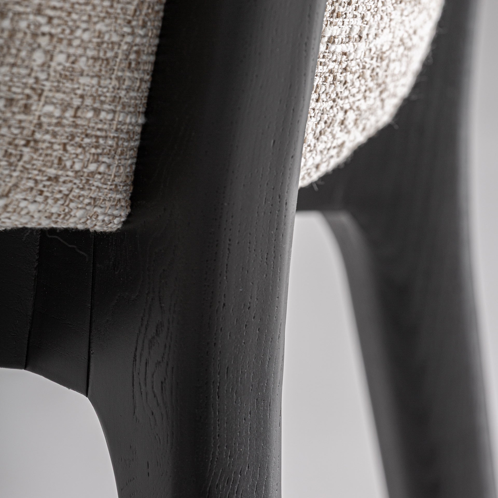 SIRIUS Bar Stool Beige with Black Ash Base