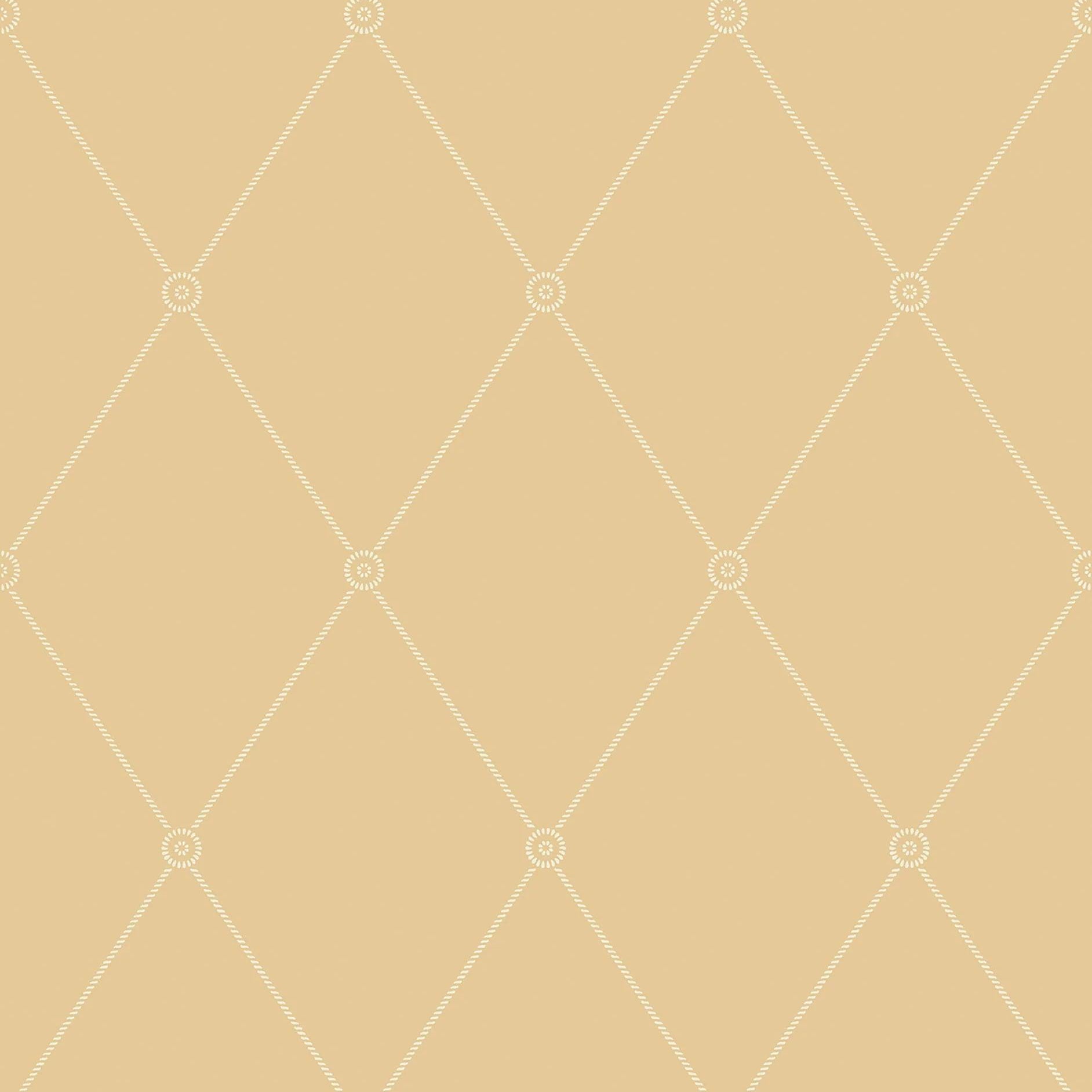 Tapeta ARCHIVE ANTHOLOGY - Large Georgian Rope Trellis ochra Cole & Son Default Title   Eye on Design