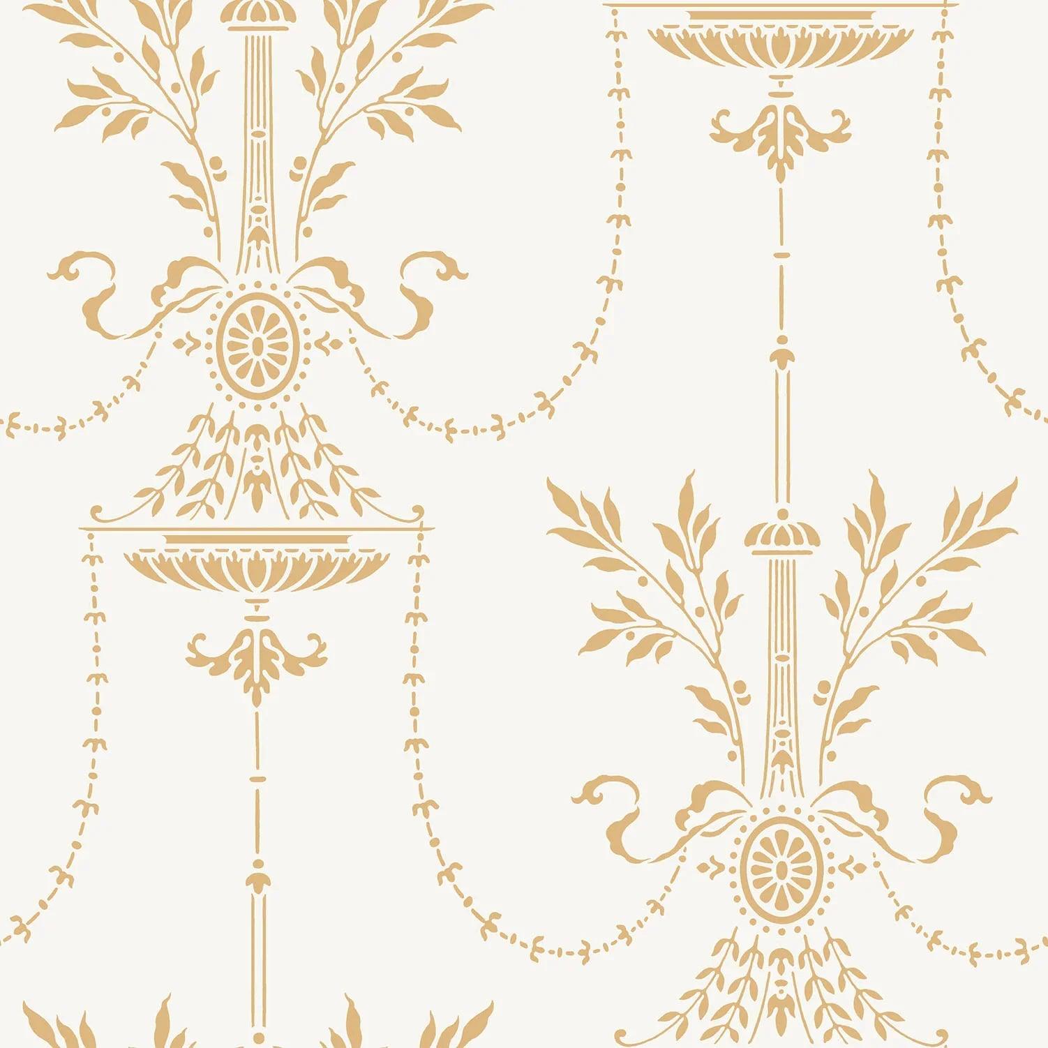 Tapeta ARCHIVE TRADITIONAL - Dorset metaliczne złoto na pergaminie Cole & Son Default Title   Eye on Design