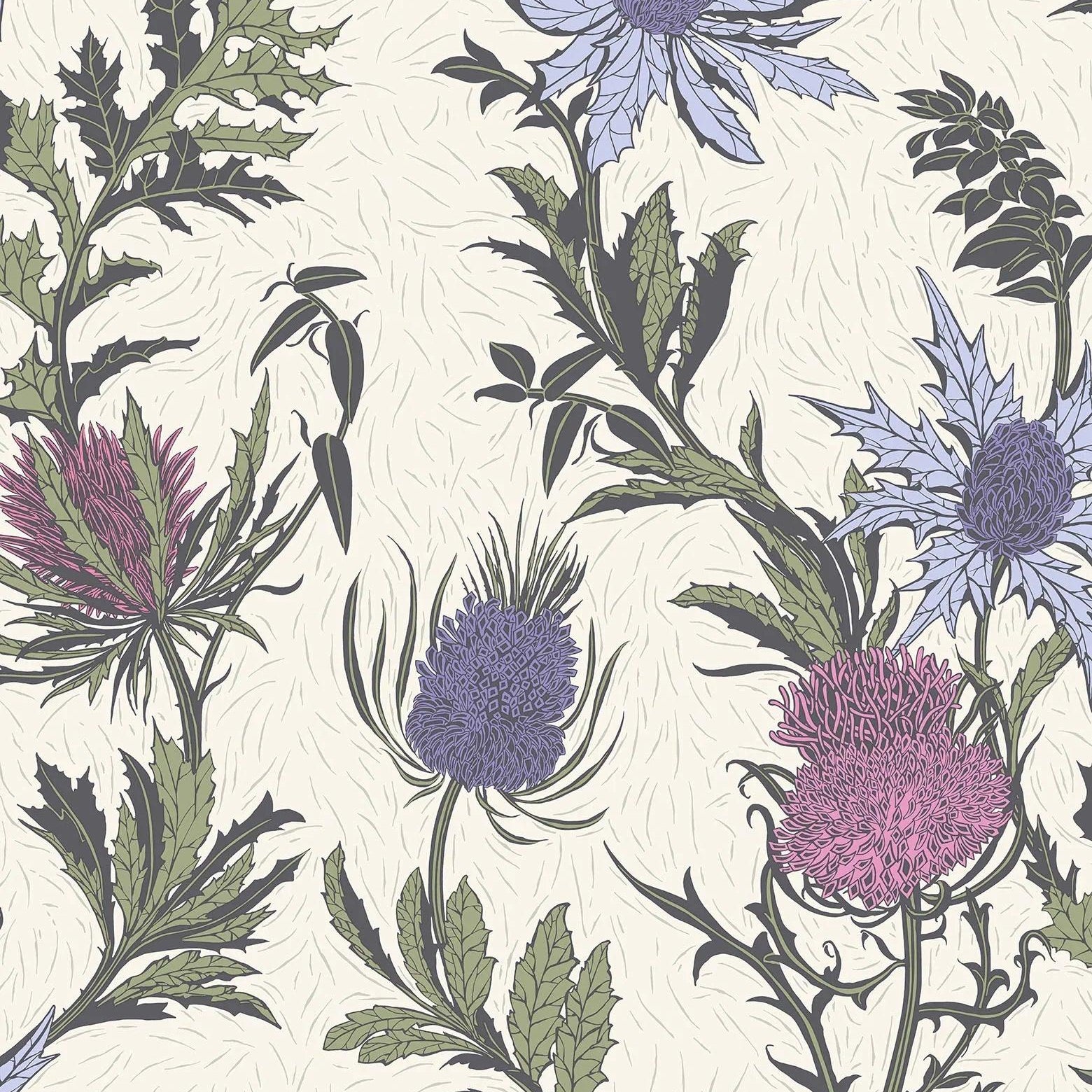 Tapeta BOTANICAL BOTANICA - Thistle fiolet Cole & Son    Eye on Design