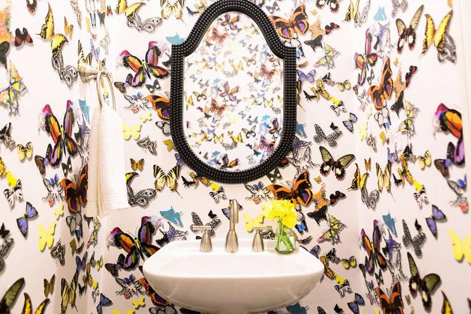 Tapeta BUTTERFLY PARADE - MULTICOLORE biały Christian Lacroix    Eye on Design