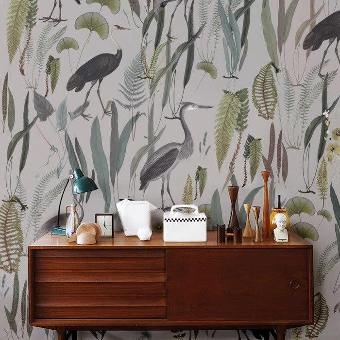Tapeta Calm Heron Beige Wallcolors    Eye on Design