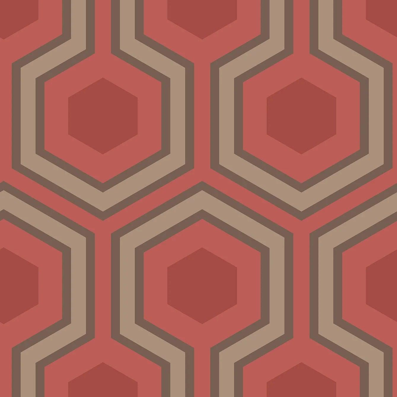 Tapeta CONTEMPORARY COLLECTION - Hicks' Grand czerwony Cole & Son    Eye on Design