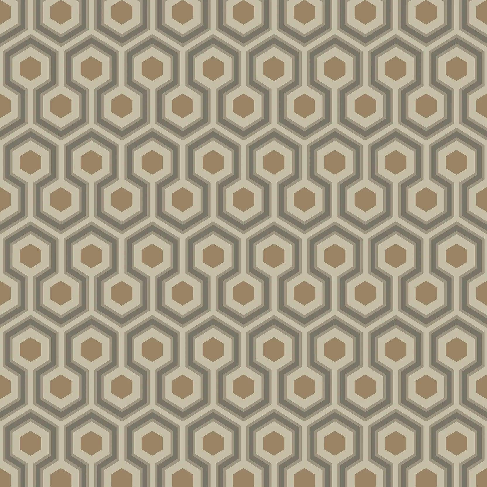 Tapeta CONTEMPORARY COLLECTION - Hicks' Hexagon beżowy Cole & Son    Eye on Design