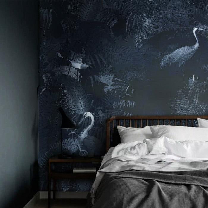 Tapeta Desert Tropics Dark Blue Wallcolors    Eye on Design