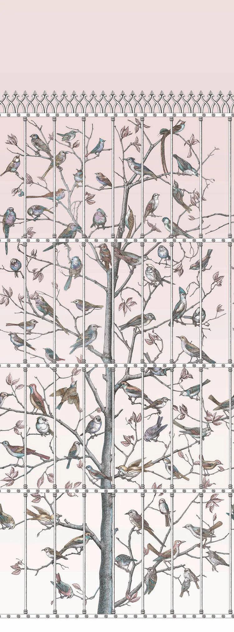 Tapeta FORNASETTI - Uccelli różowy Cole & Son Default Title   Eye on Design