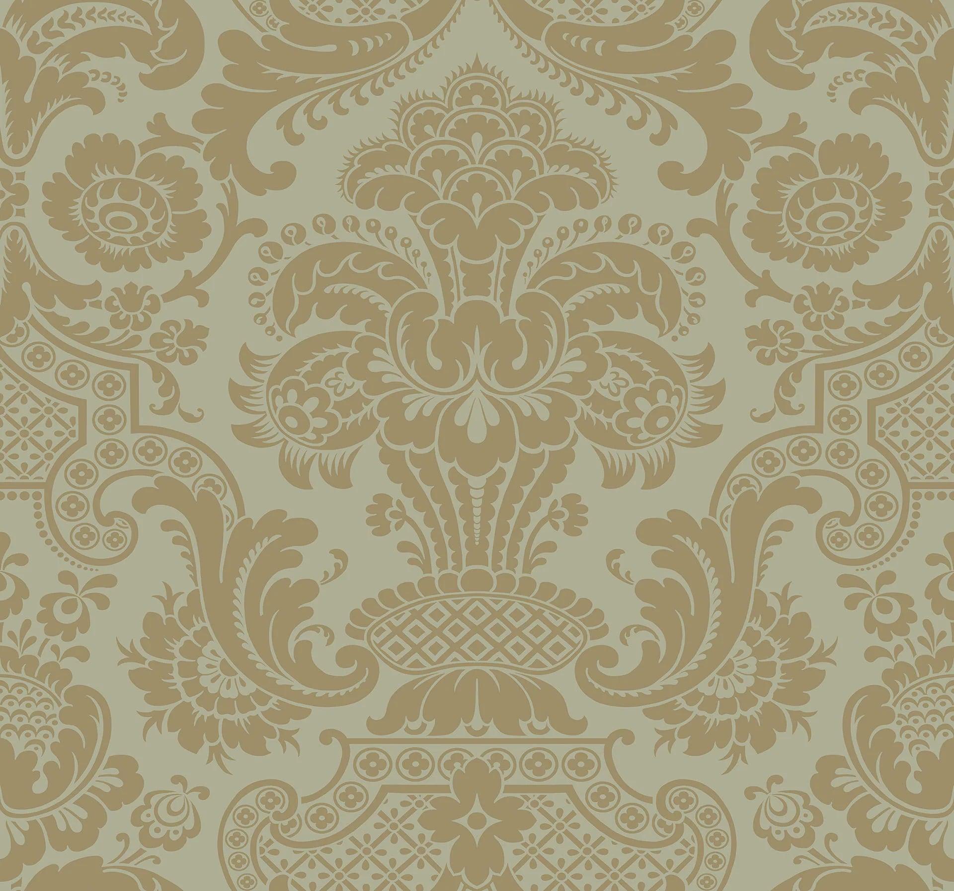Tapeta MARIINSKY DAMASK - Carmen oliwkowy Cole & Son    Eye on Design