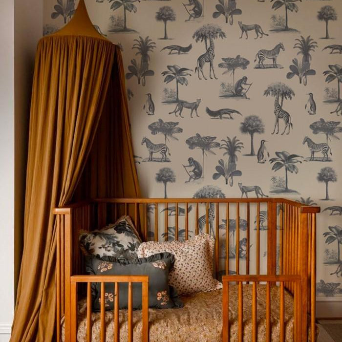 Tapeta VINTAGE ANIMALS beżowy Wallcolors    Eye on Design