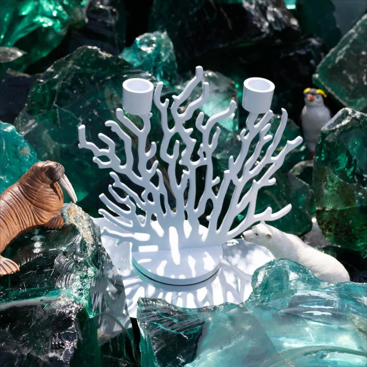 Blue candlestick blue