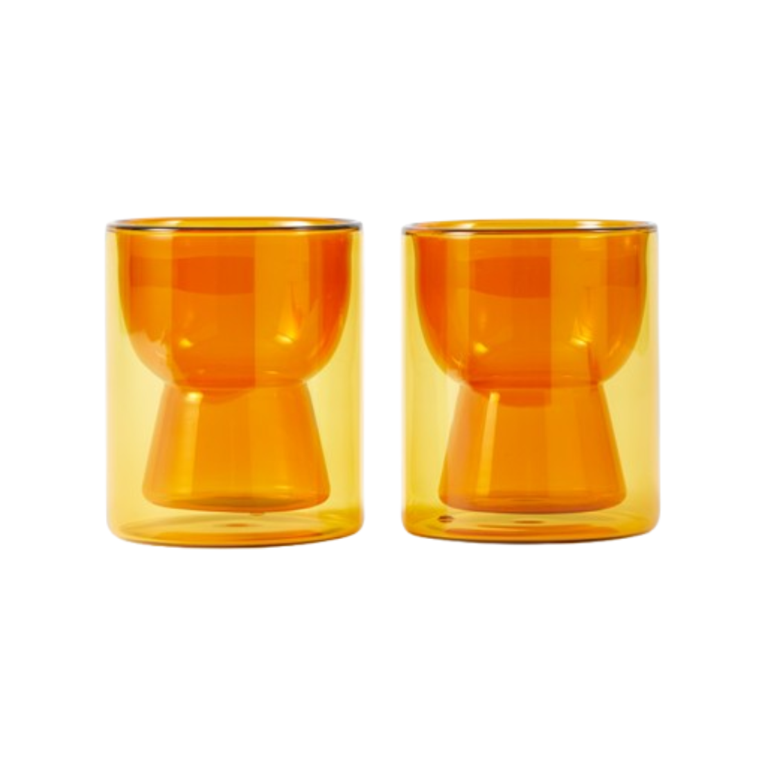 TIP TAP orange glass set