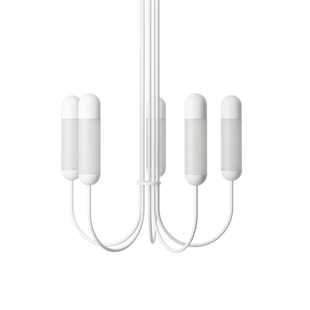 Witte FUNSUI kroonluchter