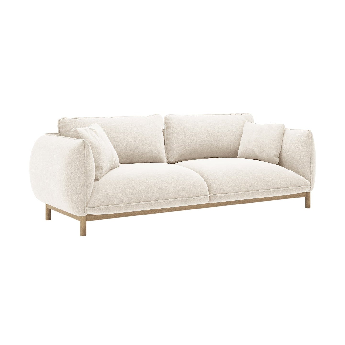Sofa 3-Sitzer ADA Elfenbein Chenille